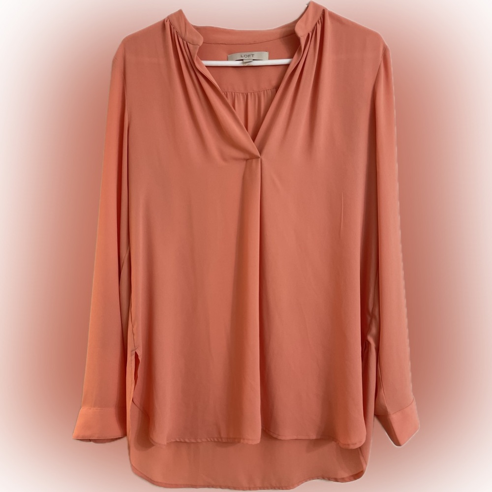 LOFT Coral Blouse